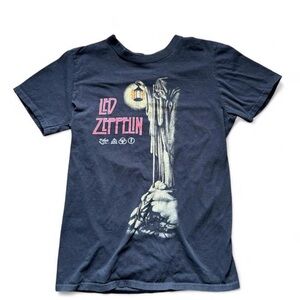 Led Zeppelin Black Graphic Short Sleeve Tee - Vintage Band Shirt